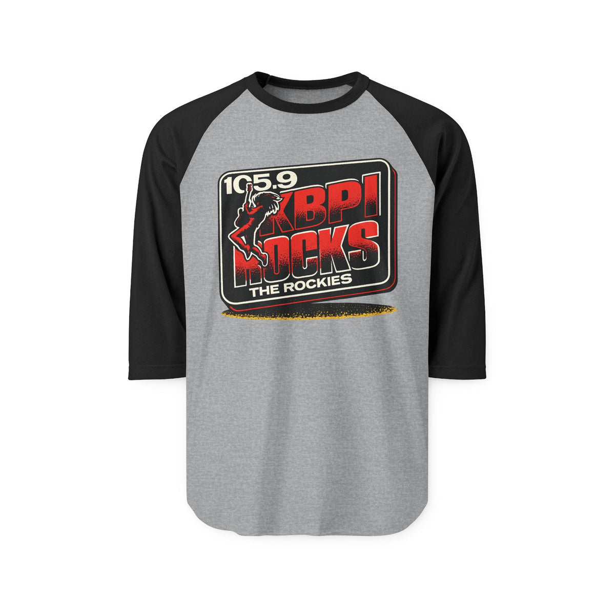 105.9 KBPI ROCKS THE ROCKIES | Retro Baseball Tee