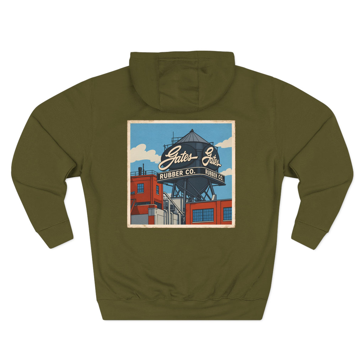 GATES WATER TOWER - cartoon style - Hoodie