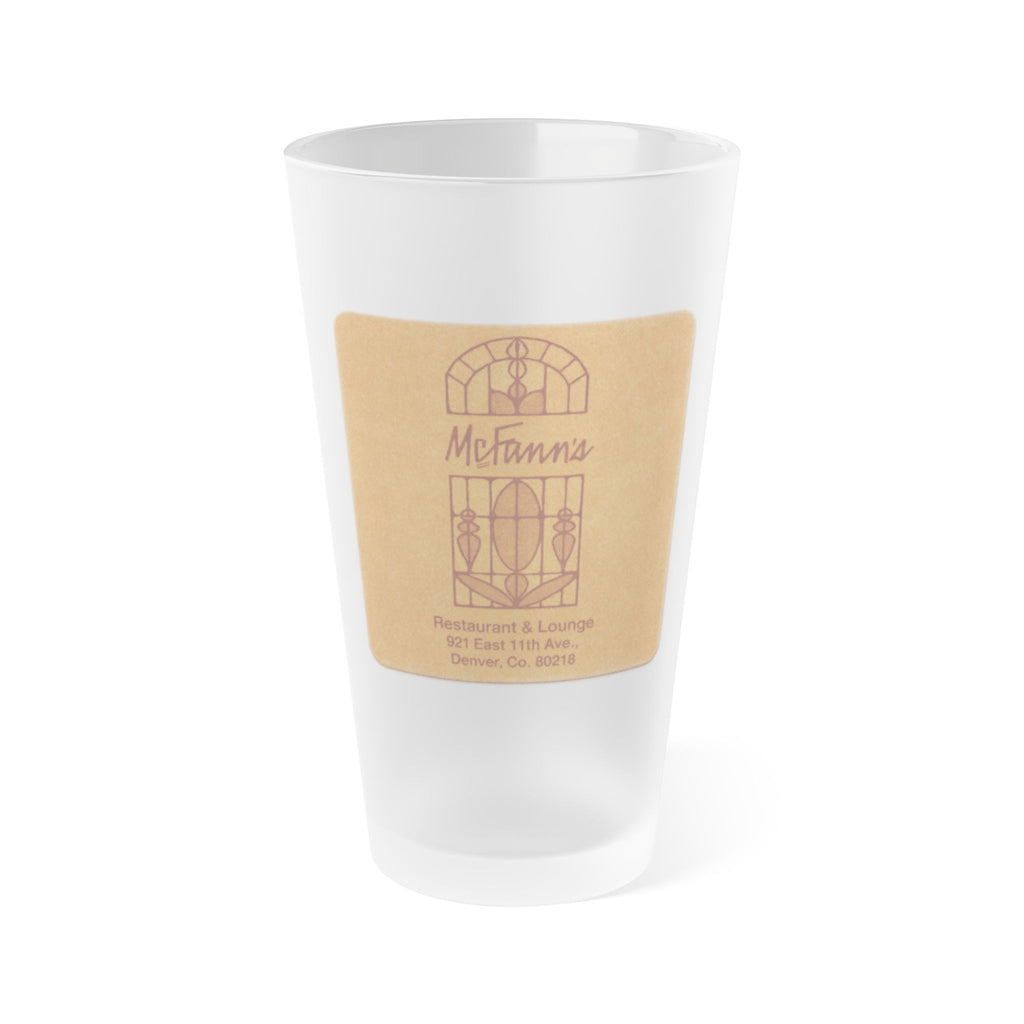 McFann's Frosted Pint Glass 16oz
