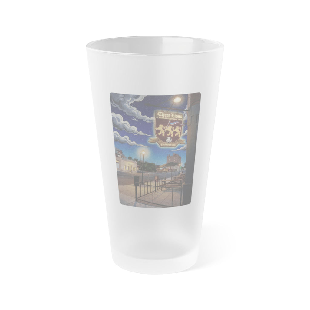 THREE LIONS PUB | Frosted Pint Glass 16oz
