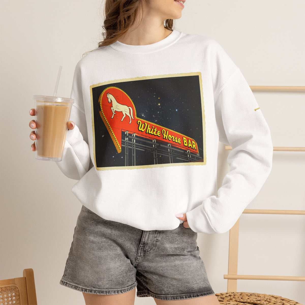 White Horse Bar sign | Native303 Sweatshirt
