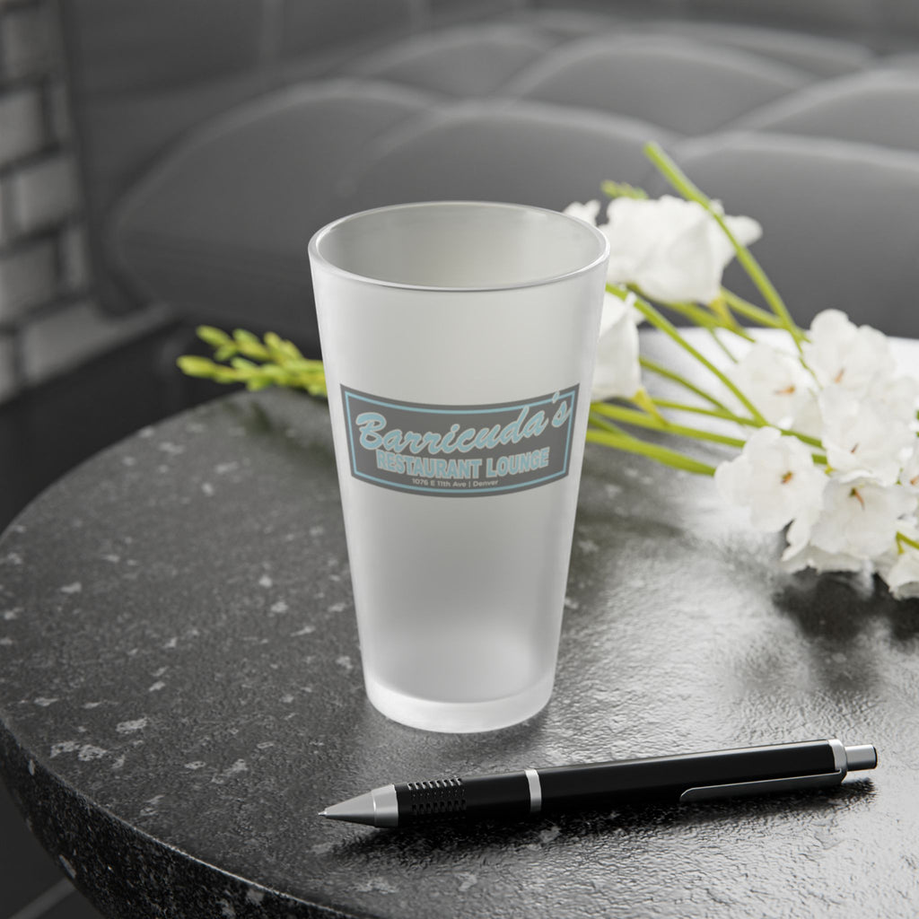 BARRICUDA'S | Frosted Pint Glass 16oz