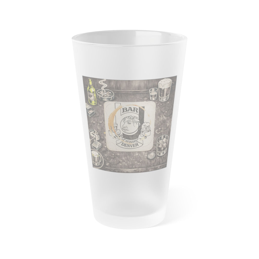 BJ'S CAROUSEL- HAPPY HOUR | Frosted Pint Glass 16oz