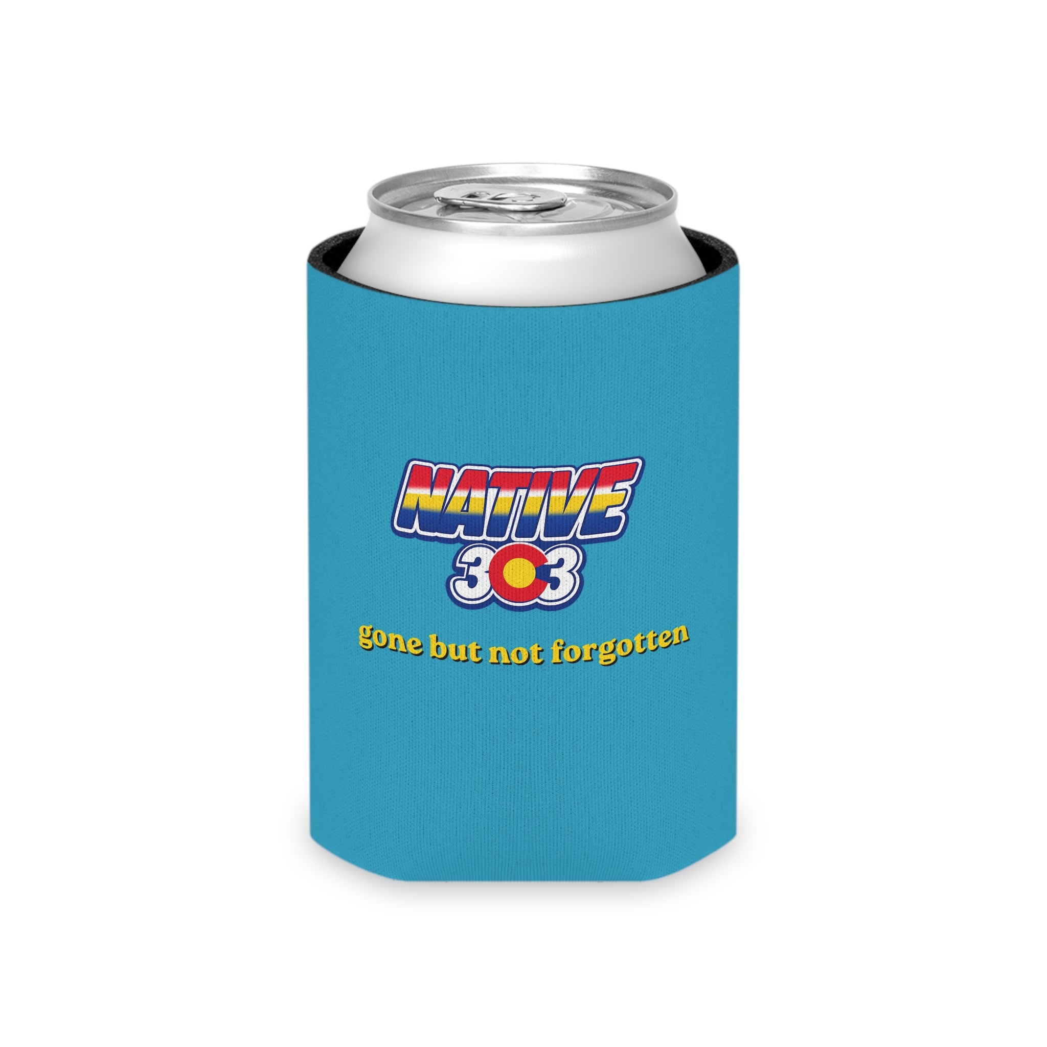 Blue Parrot Can Cooler —  Native303 Vintage Denver