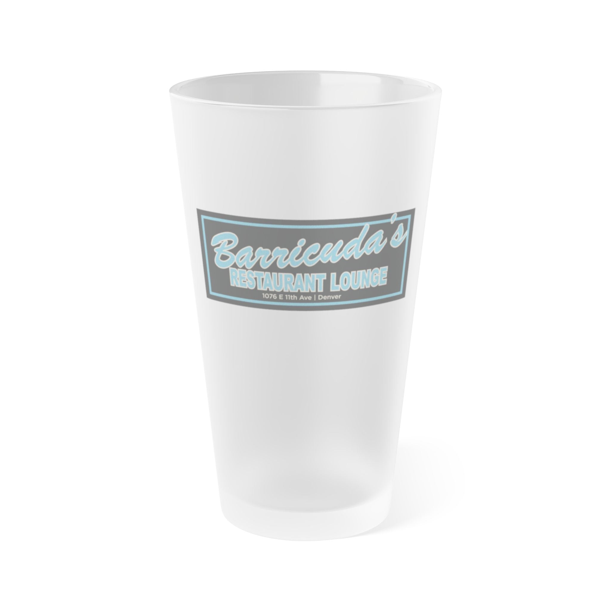 BARRICUDA'S | Frosted Pint Glass 16oz