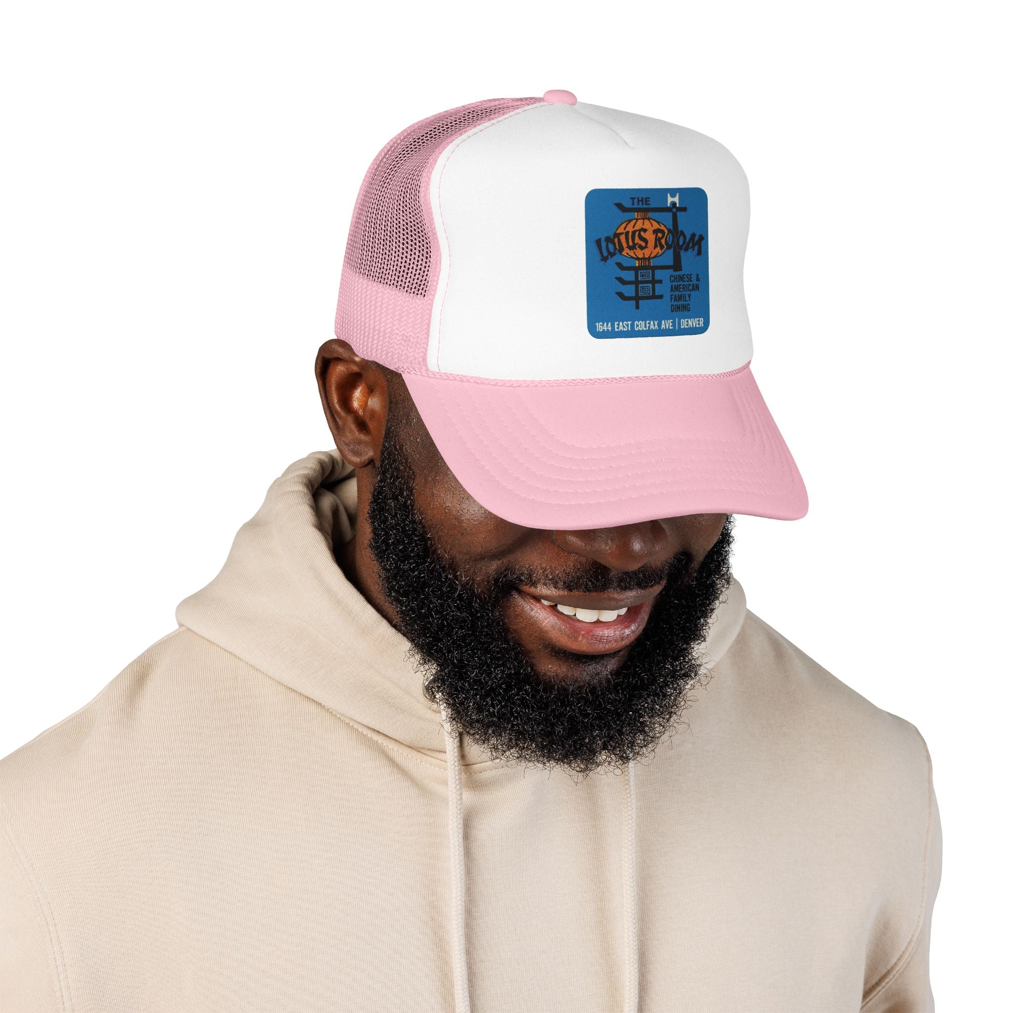 Lotus Room Trucker Hat — Vintage Sailboat Foam Cap