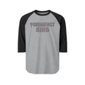 BREAKFAST KING | Retro Baseball Tee