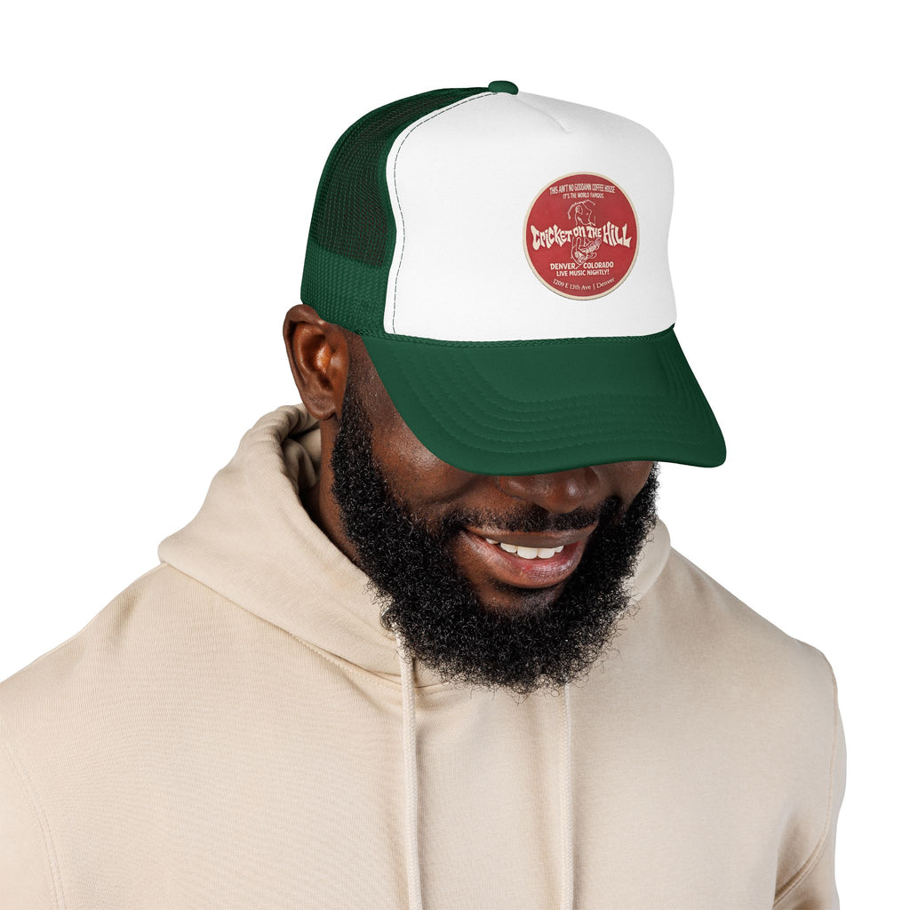 Cricket on the Hill Trucker Hat — Vintage Sailboat Foam Cap