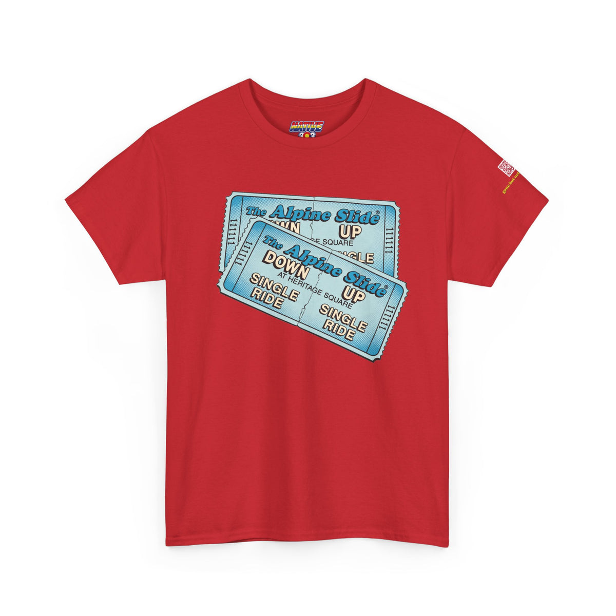 Alpine Slide comic style design- vintage Denver gear