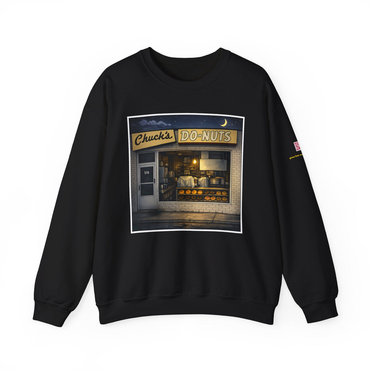 Chuck's Donuts nightscene | Native303 Sweatshirt