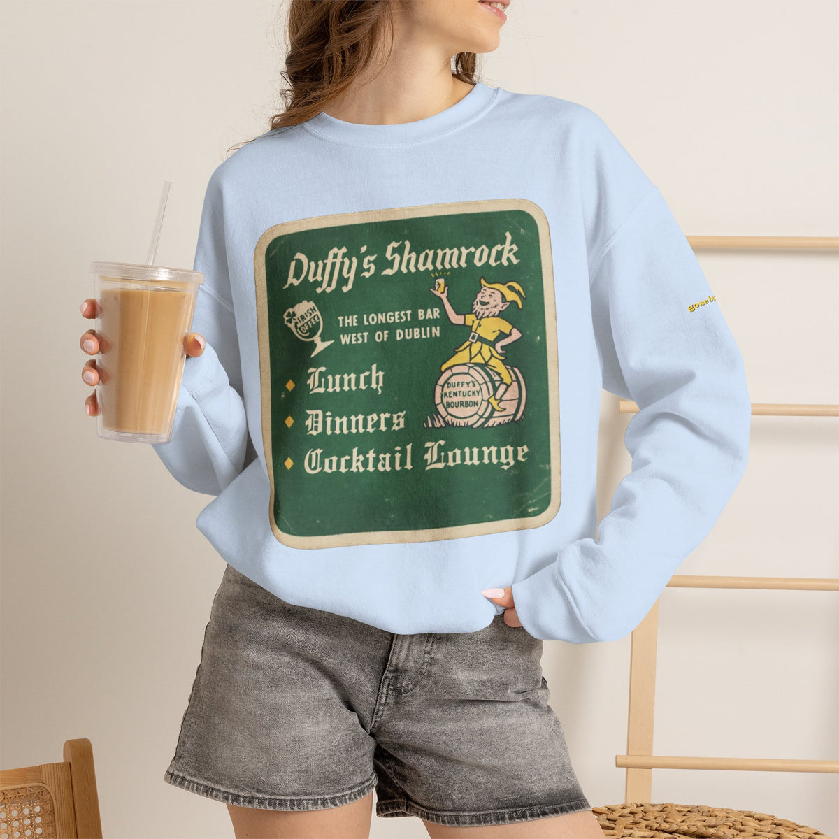 Duffys Shamrock Lounge old skool coaster | Native303 Sweatshirt