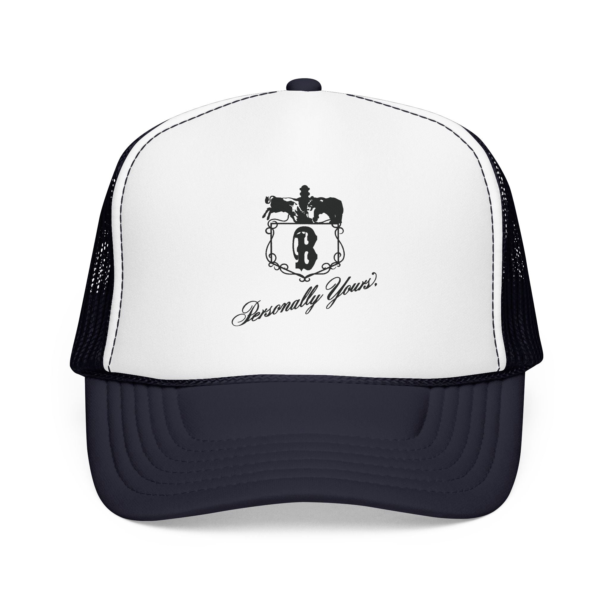Broker Restaurant Trucker Hat — Vintage Sailboat Foam Cap