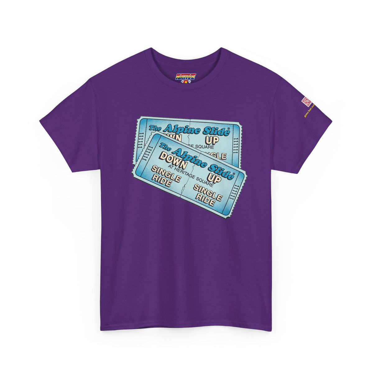 Alpine Slide comic style design- vintage Denver gear