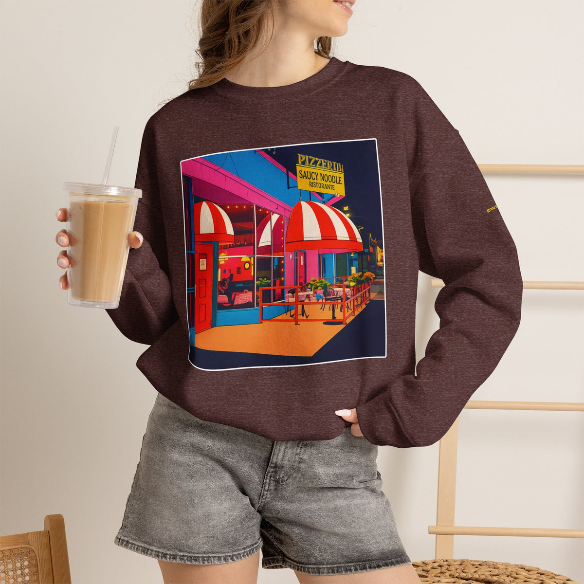 Saucy Noodle pop art comics style  | Native303 Sweatshirt