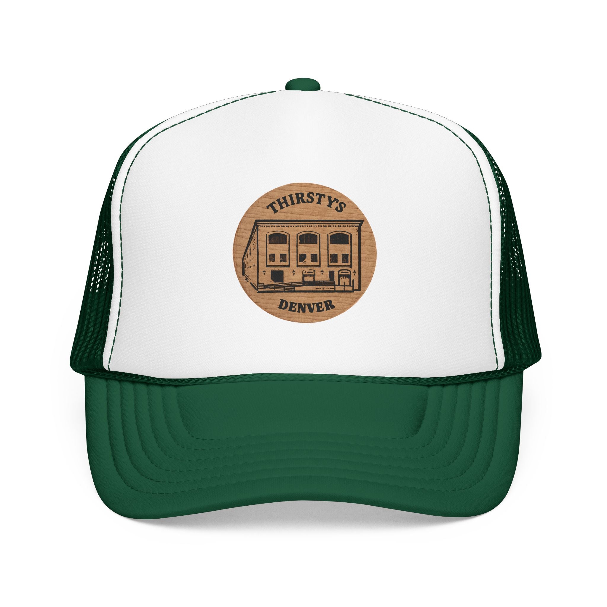 Thirsty's Token Trucker Hat — Vintage Sailboat Foam Cap