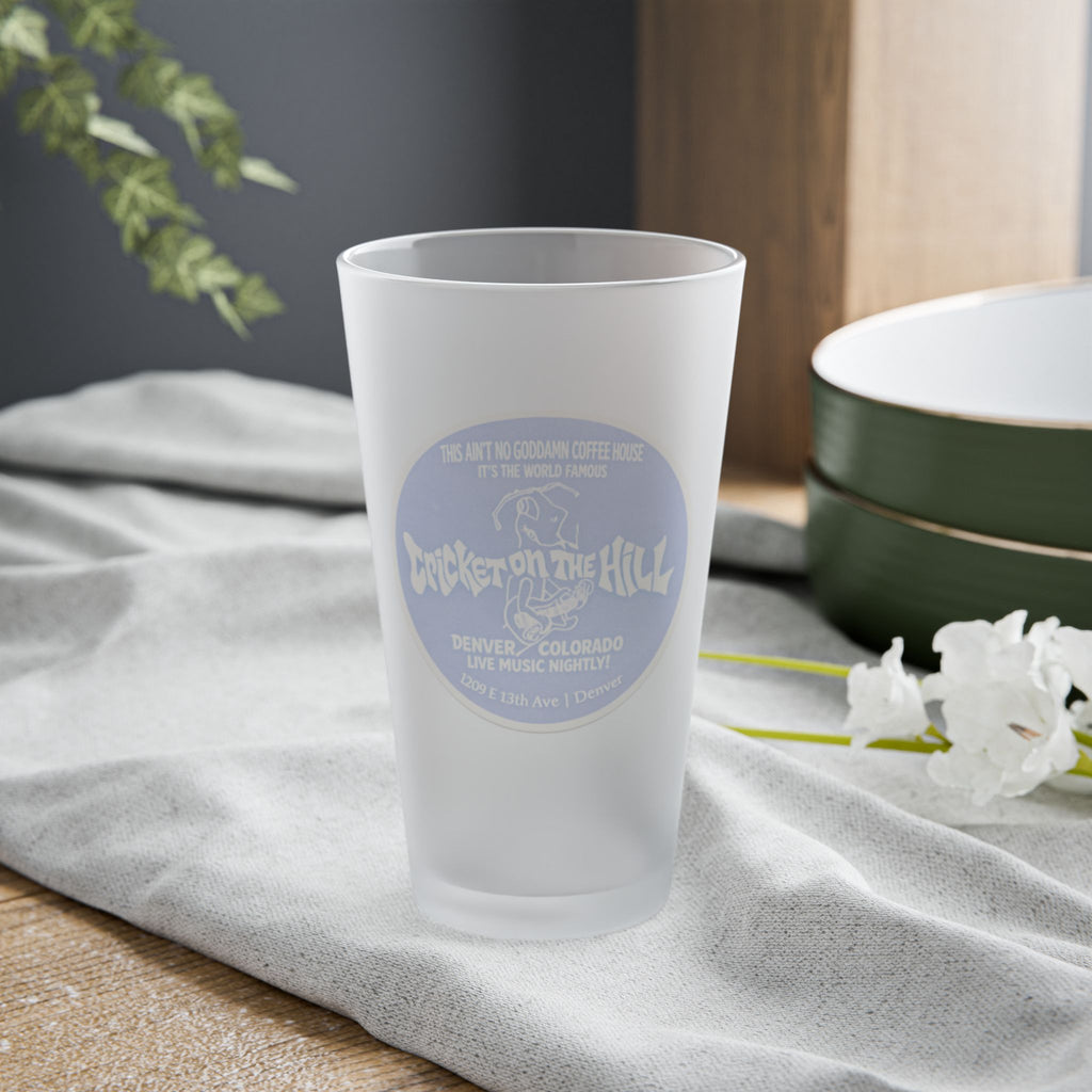 CRICKET ON THE HILL | Frosted Pint Glass 16oz