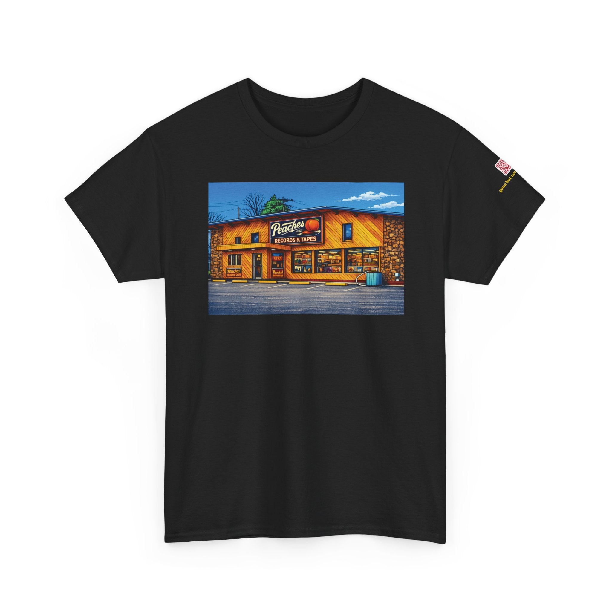 Peaches Records and Tapes (comic style) - vintage Denver gear