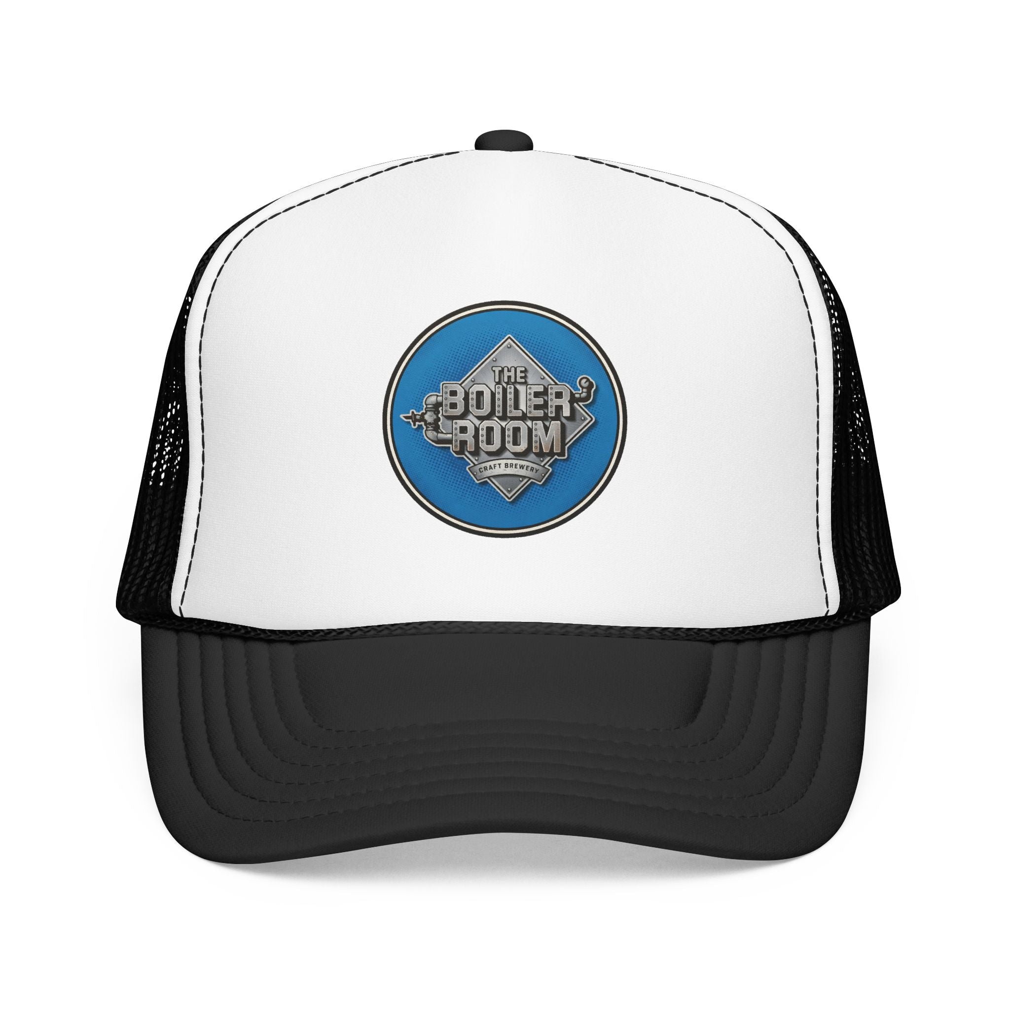 Boiler Room Trucker Hat — Vintage Sailboat Foam Cap