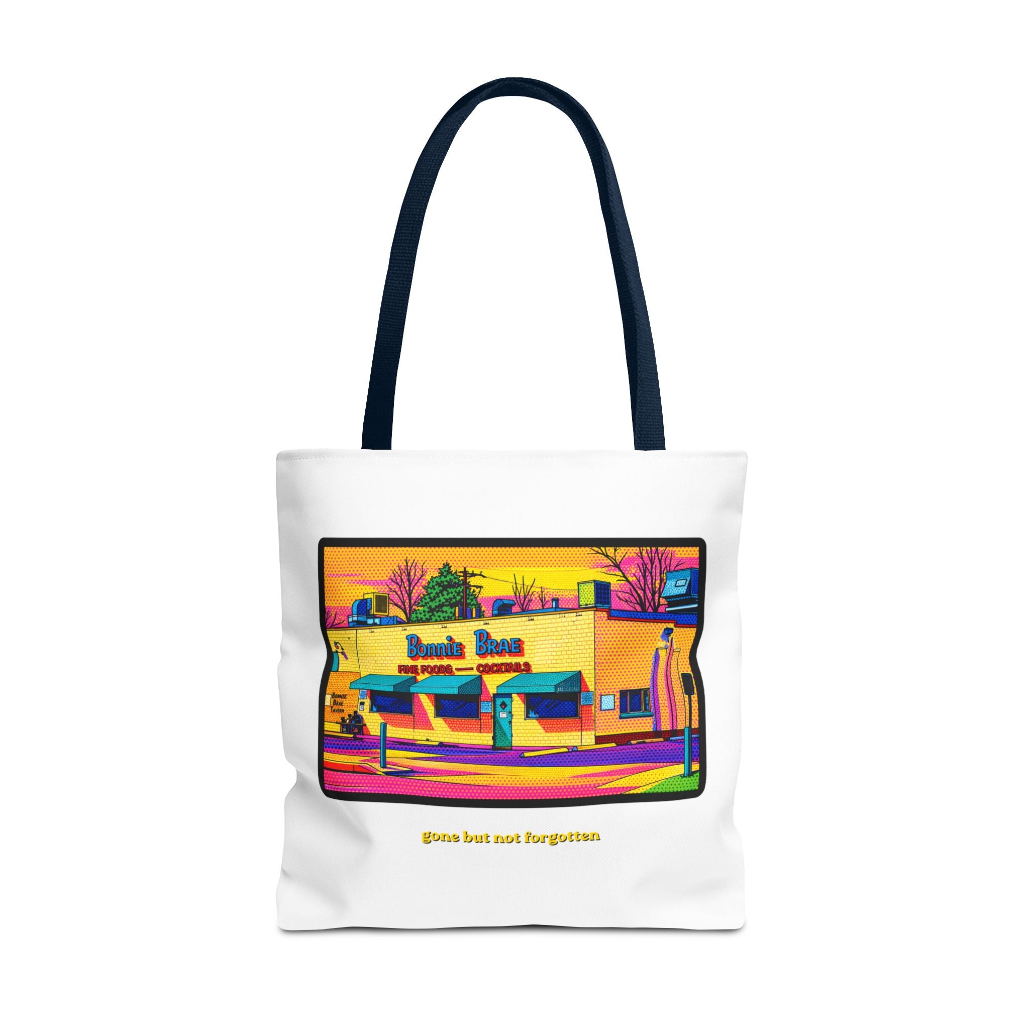 Bonnie Brae Tavern (comic pop style) Tote