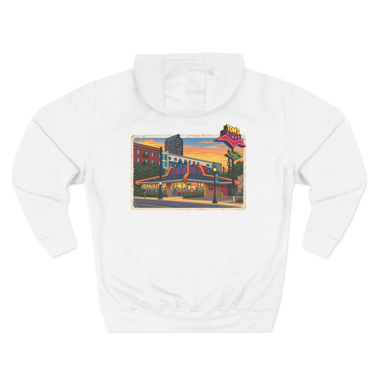 TOM'S DINER cartoon style - Hoodie