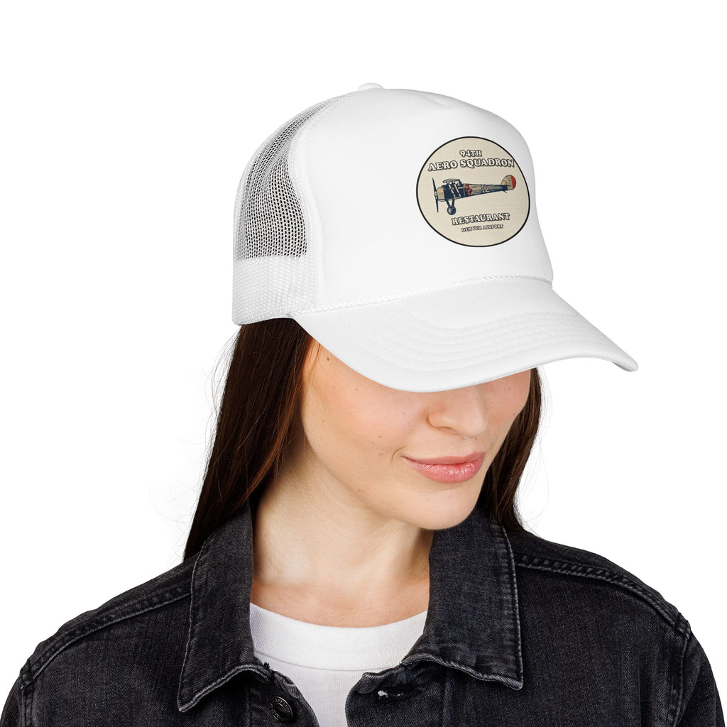 94th Aero Squadron Trucker Hat — Vintage Sailboat Foam Cap