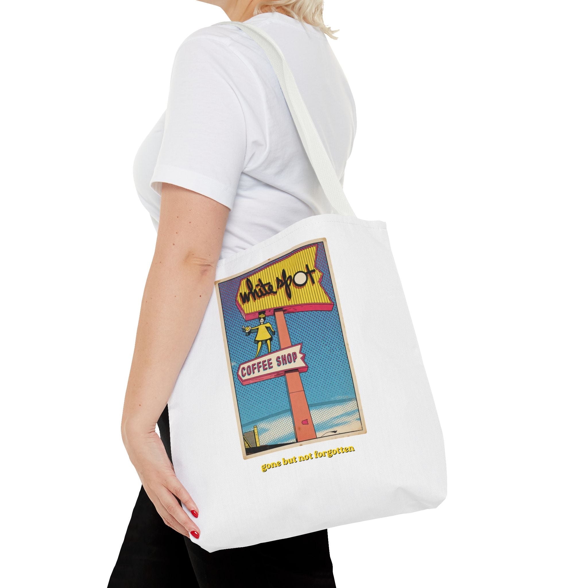 White Spot sign Tote