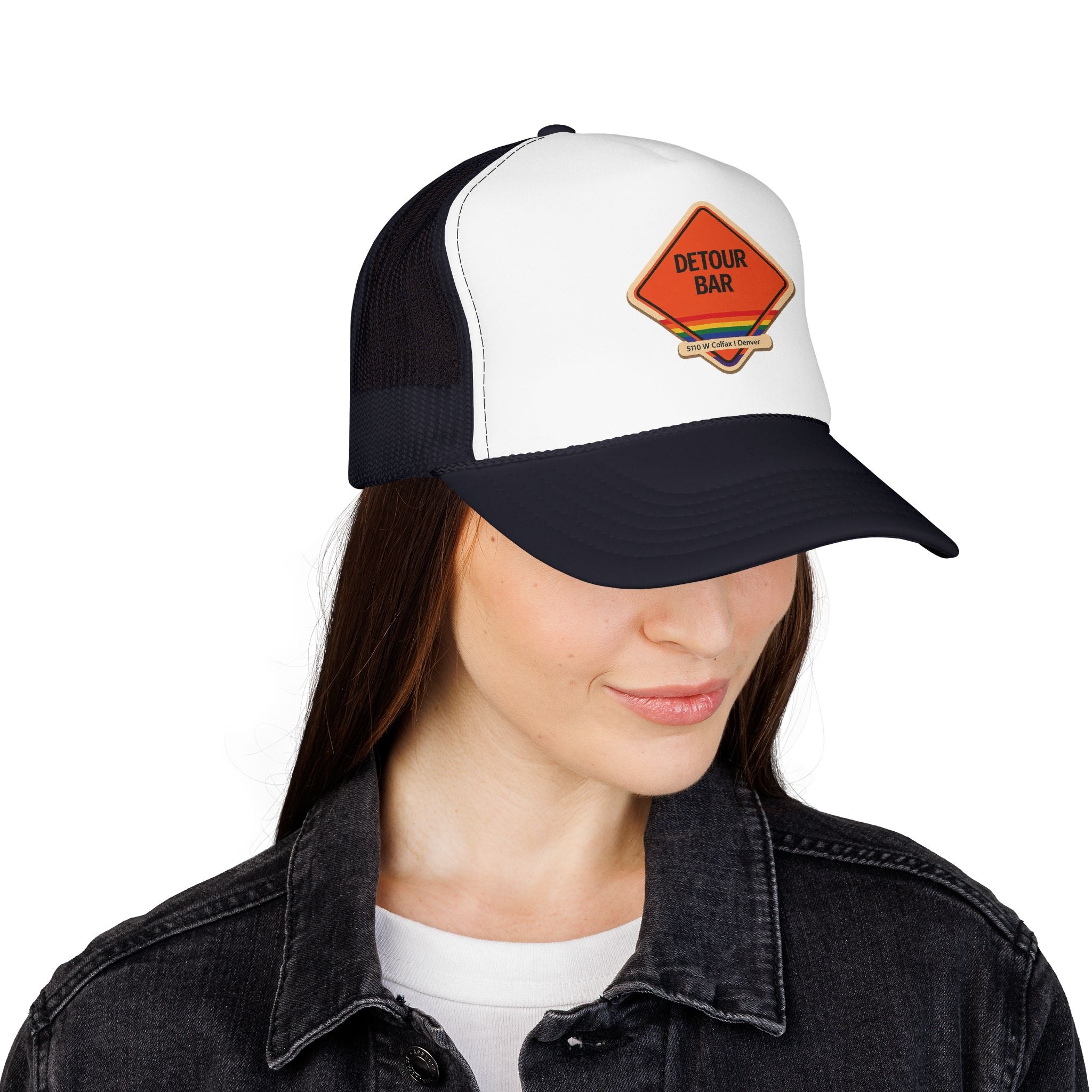 Detour Bar Trucker Hat — Vintage Sailboat Foam Cap