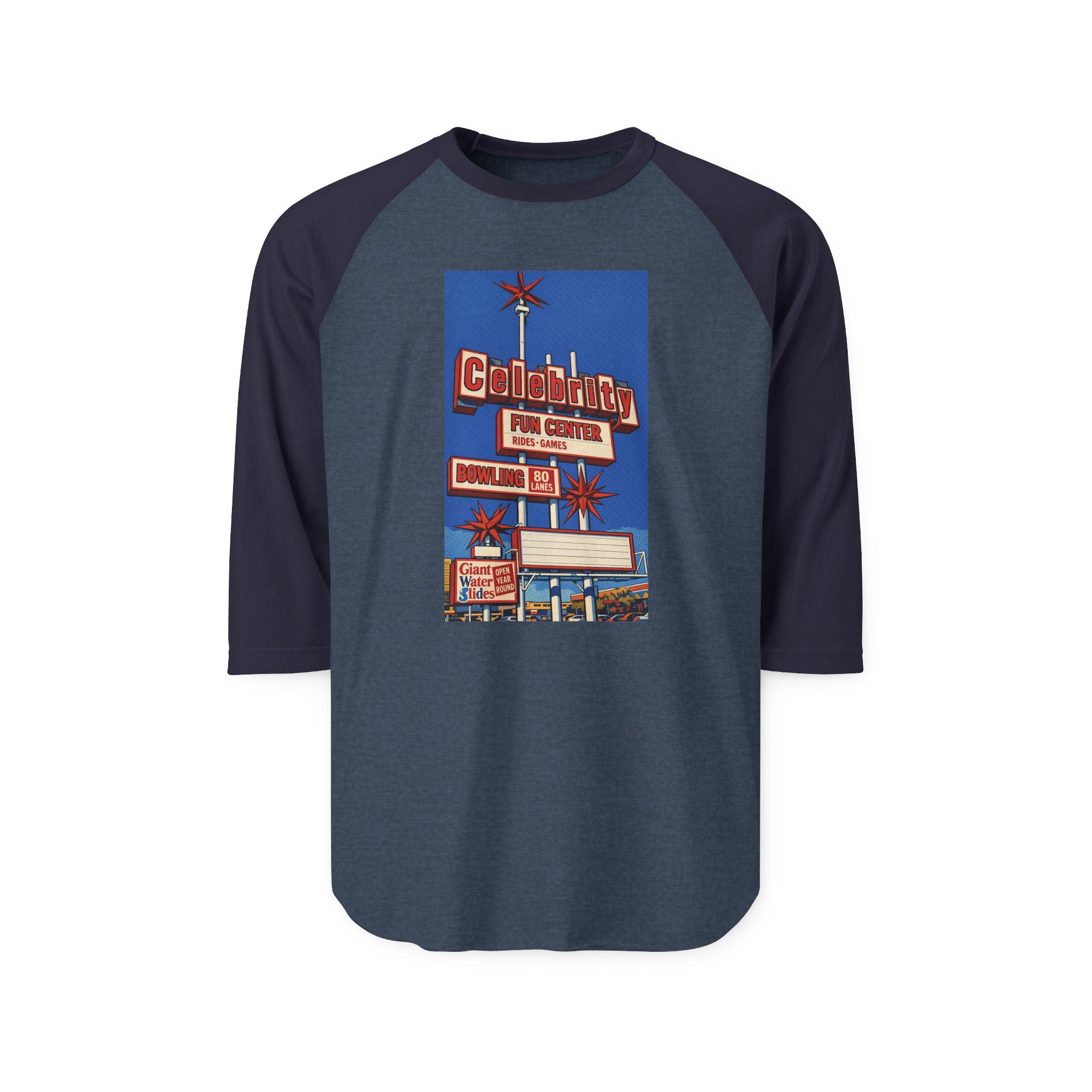 CELEBRITY FUN CENTER | Retro Baseball Tee