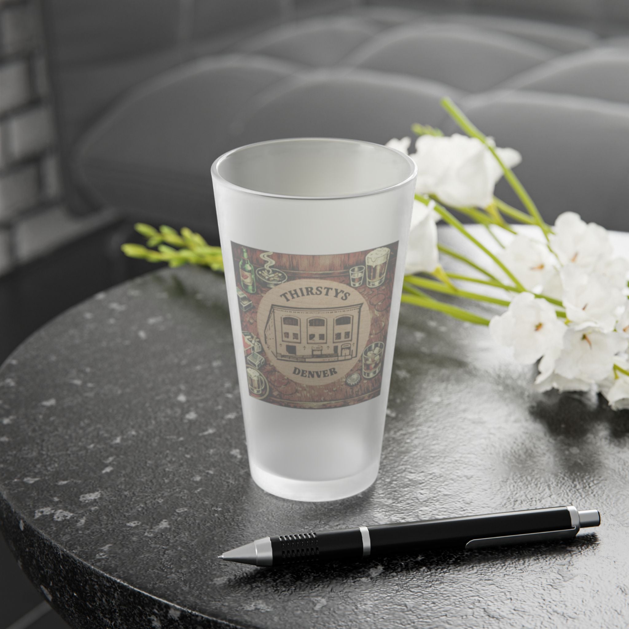 THRISTY'S | Frosted Pint Glass 16oz