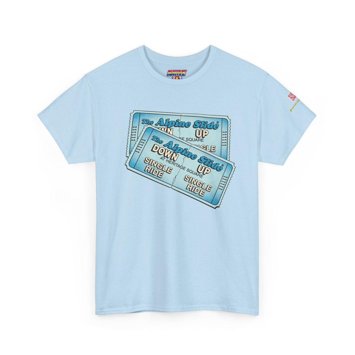 Alpine Slide comic style design- vintage Denver gear