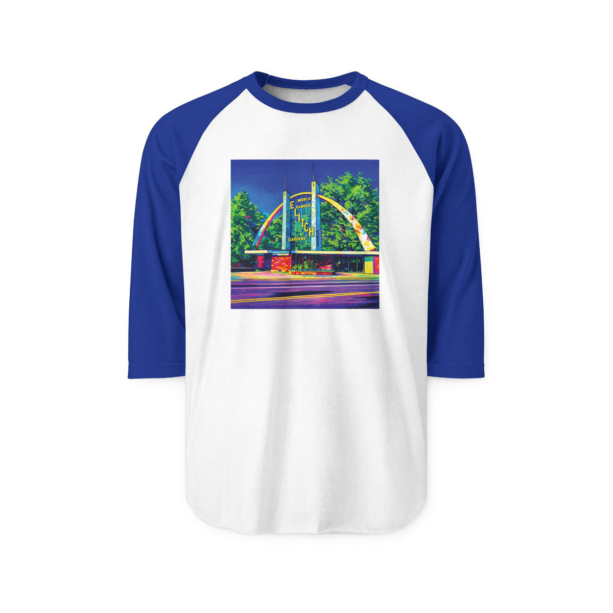 ELITCH GARDENS ARCH | Retro Baseball Tee