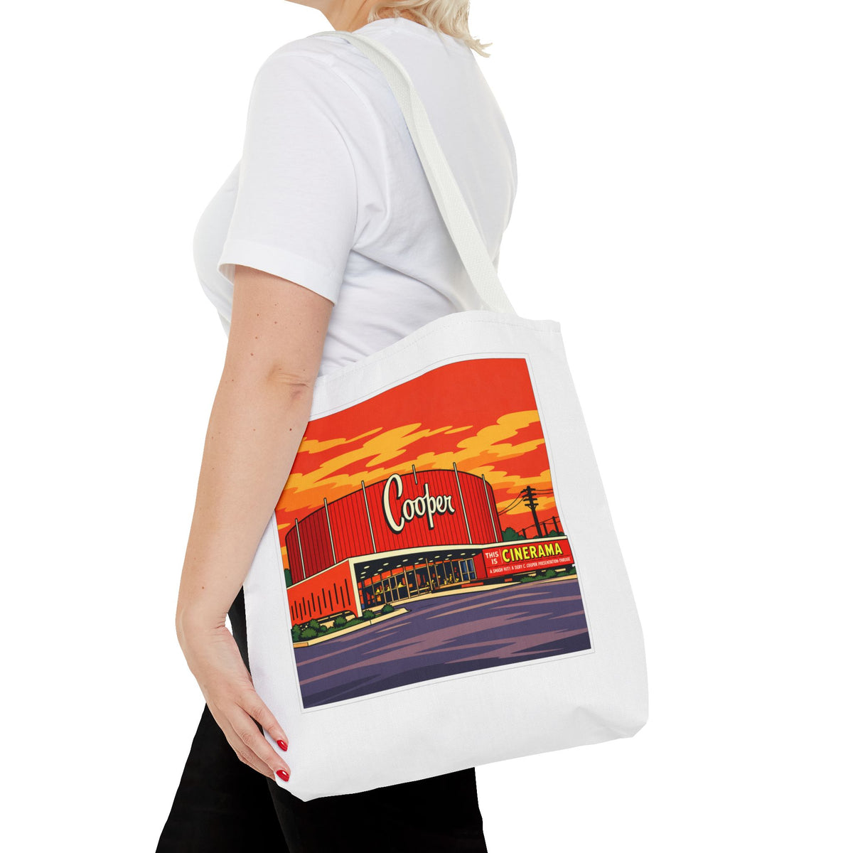 Cooper Theater (comic pop style) Tote