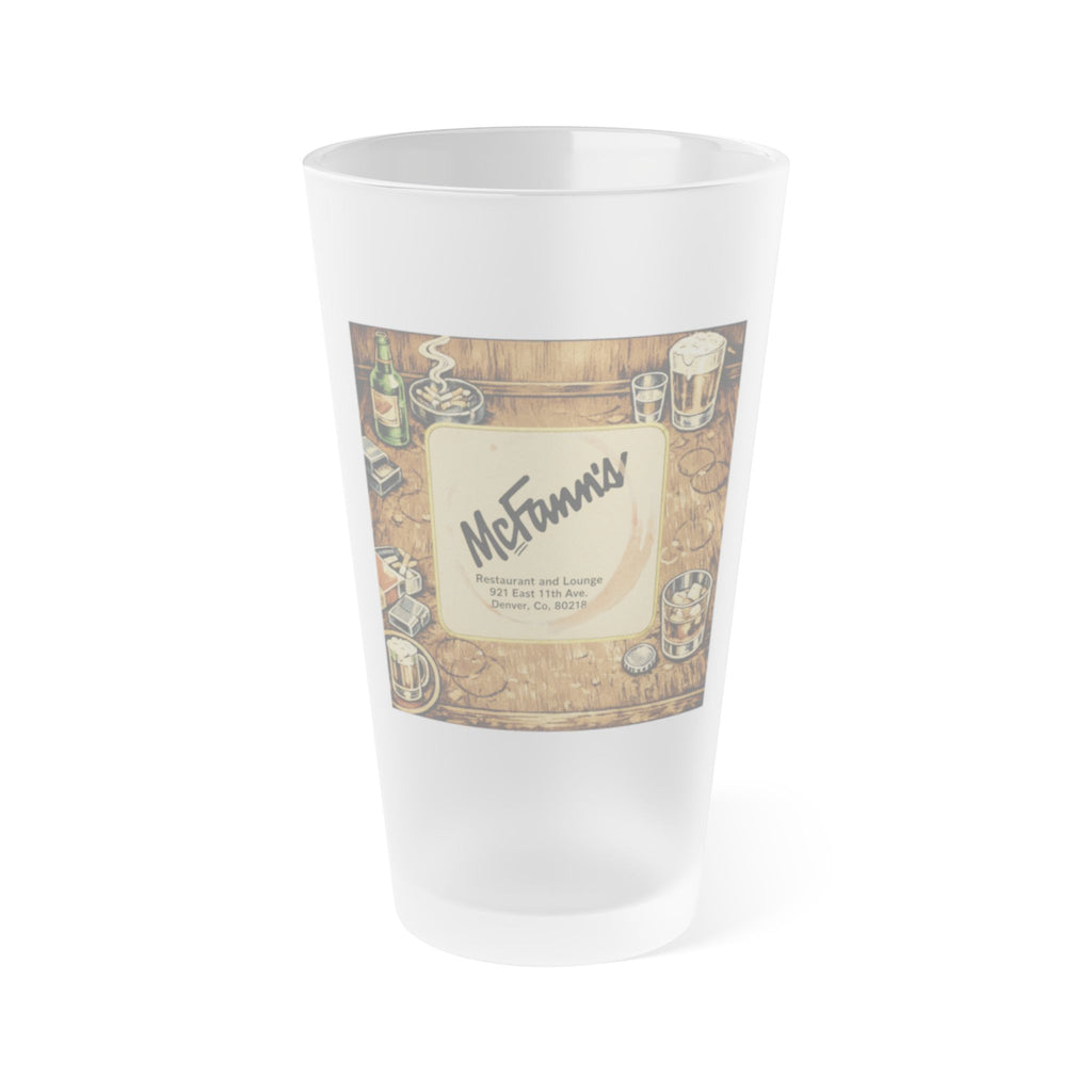 McFANN'S - HAPPY HOUR | Frosted Pint Glass 16oz