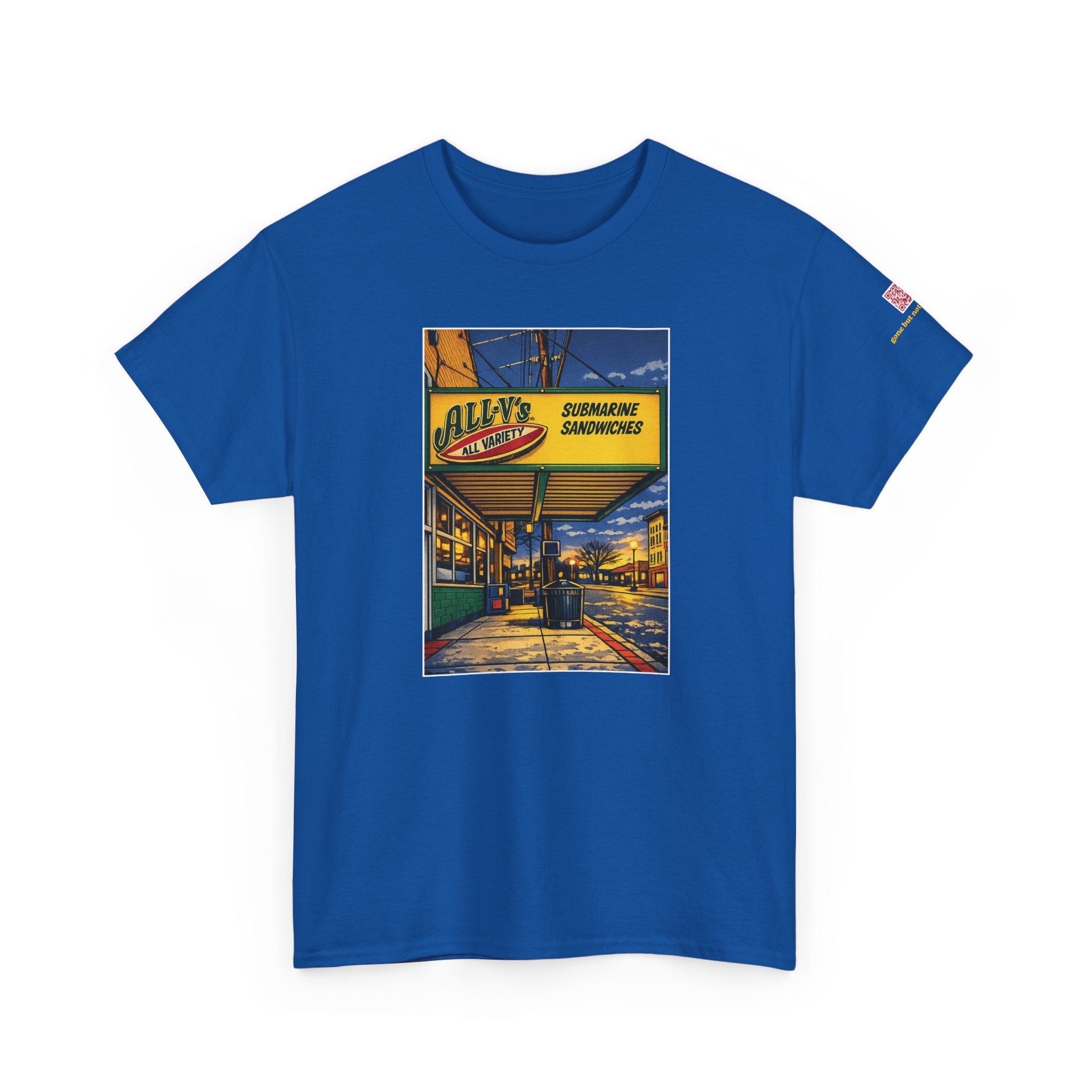 All-V's comic style design- vintage Denver gear