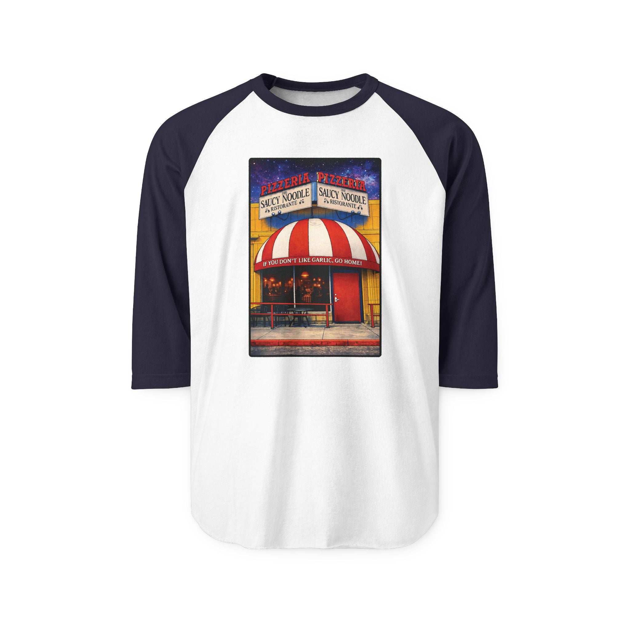 SAUCY NOODLE | Retro Baseball Tee