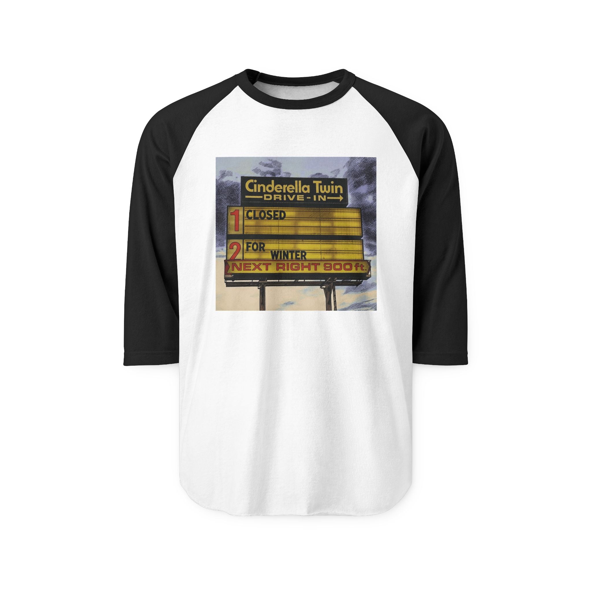 CINDERELLA TWIN DRIVE IN | Retro Baseball Tee
