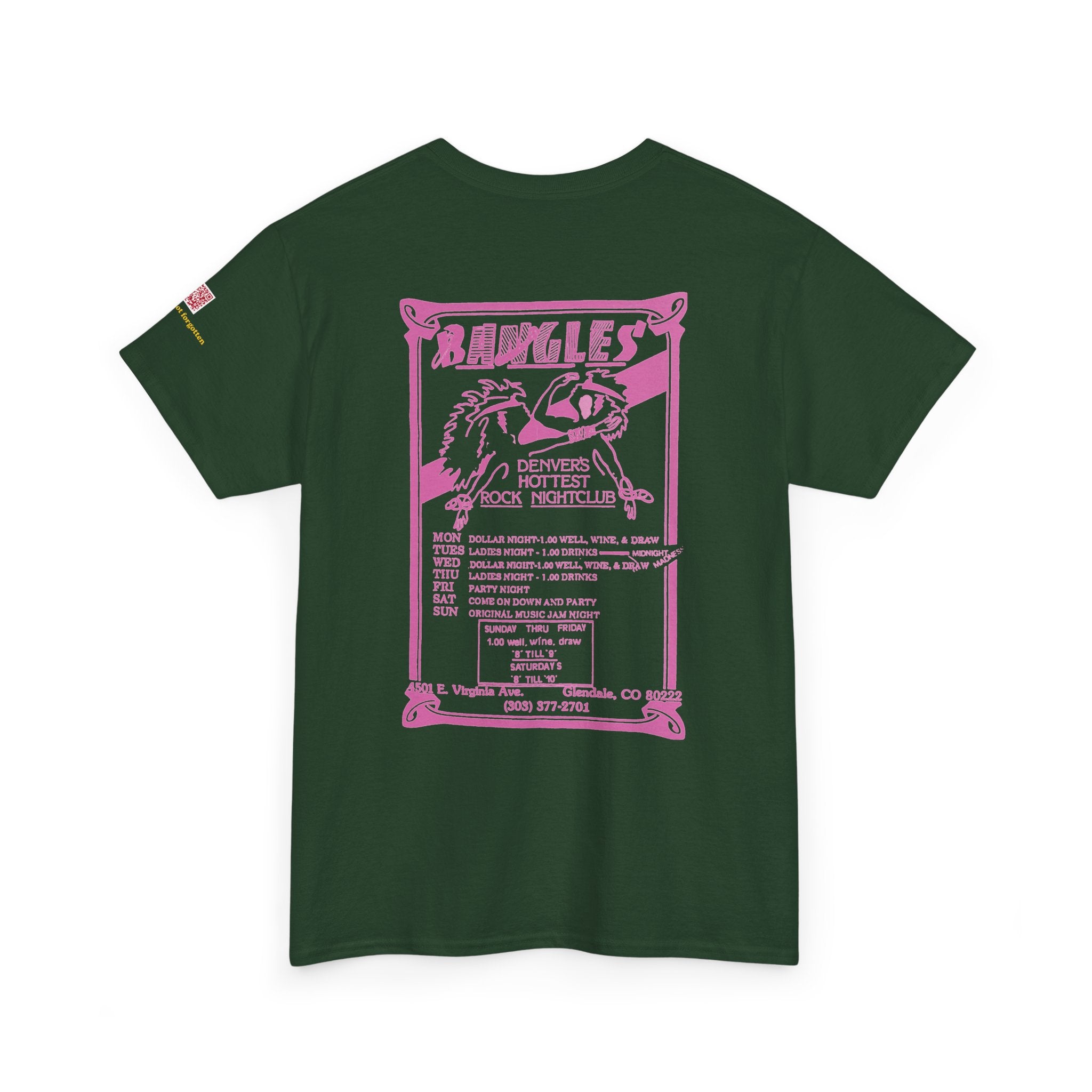 BANGLES Pink  logo - vintage Metro Denver gear