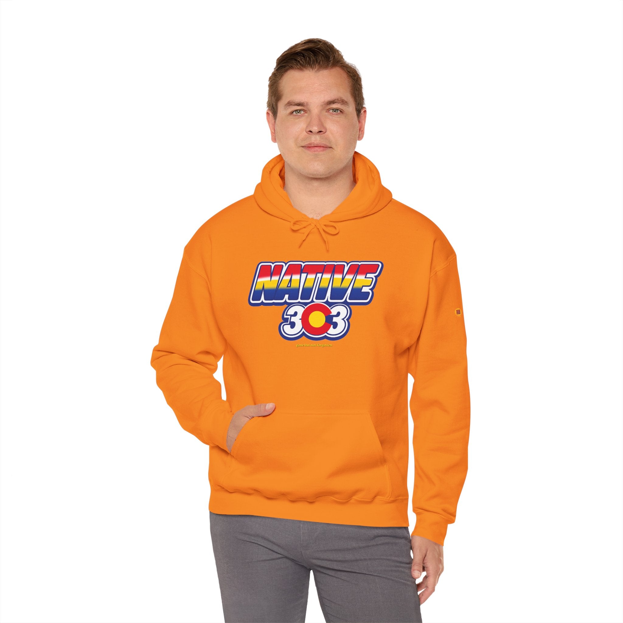 Bonnie Brae Tavern psychedelic nightscene | Unisex Heavy Blend™ Hooded Sweatshirt