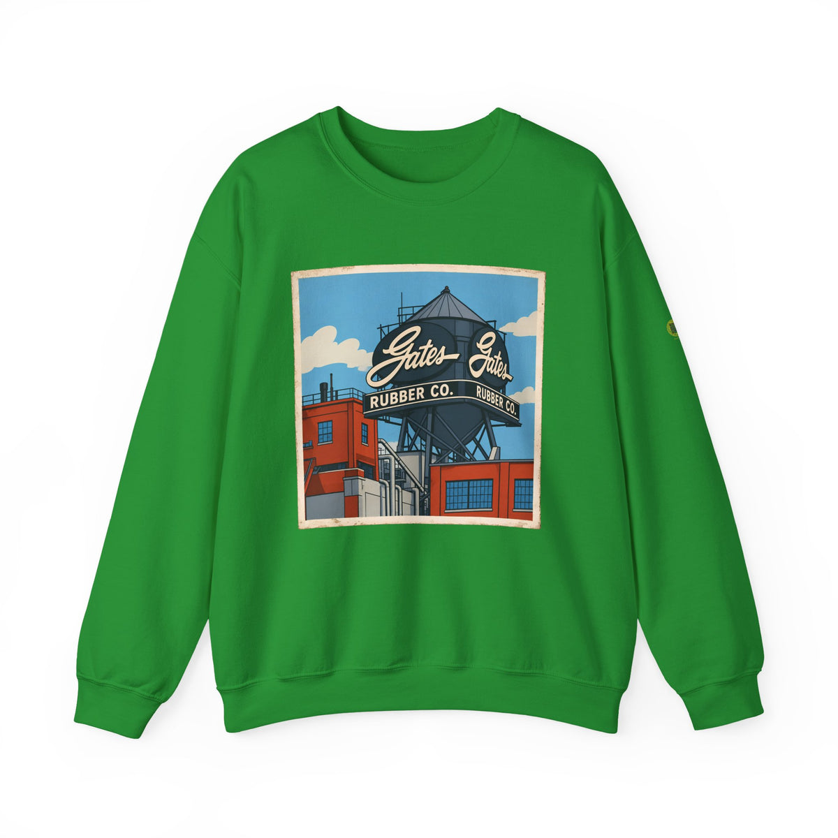 Gate's Rubber Company water tower - cartoon style | Native303 Sweatshirt