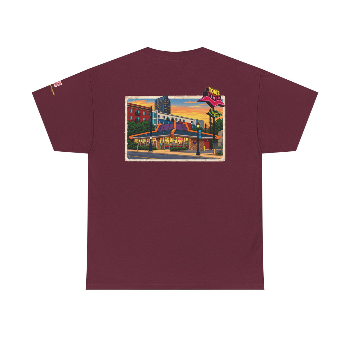 TOM'S DINER cartoon style - vintage Denver gear