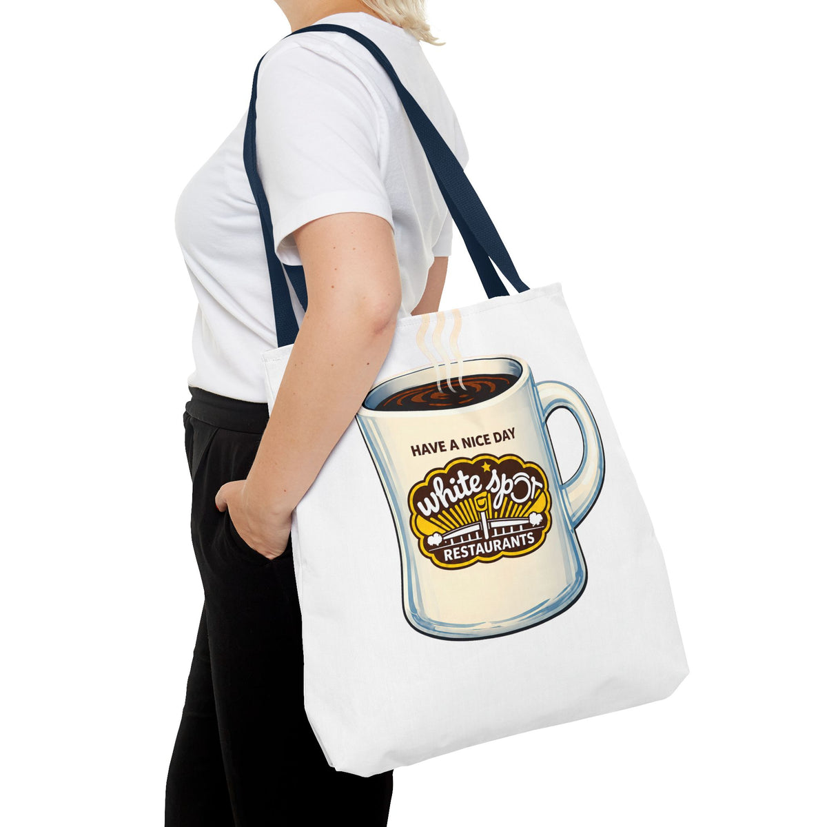 White Spot Mug Tote