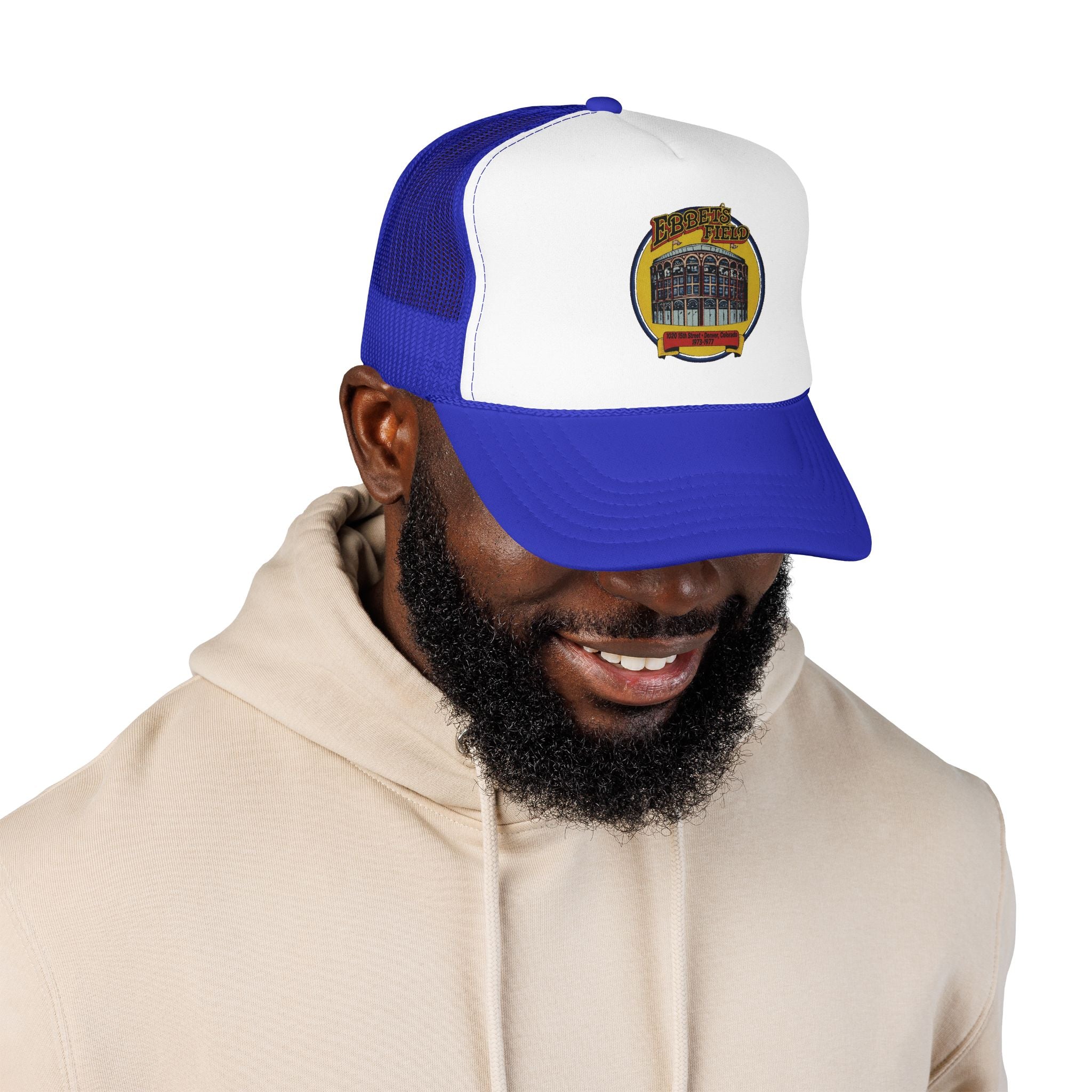 Ebbet's Field Trucker Hat — Vintage Sailboat Foam Cap