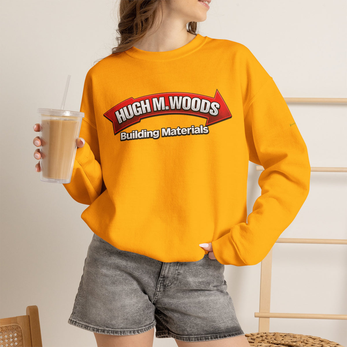 Hugh M Woods logo | Native303 Sweatshirt