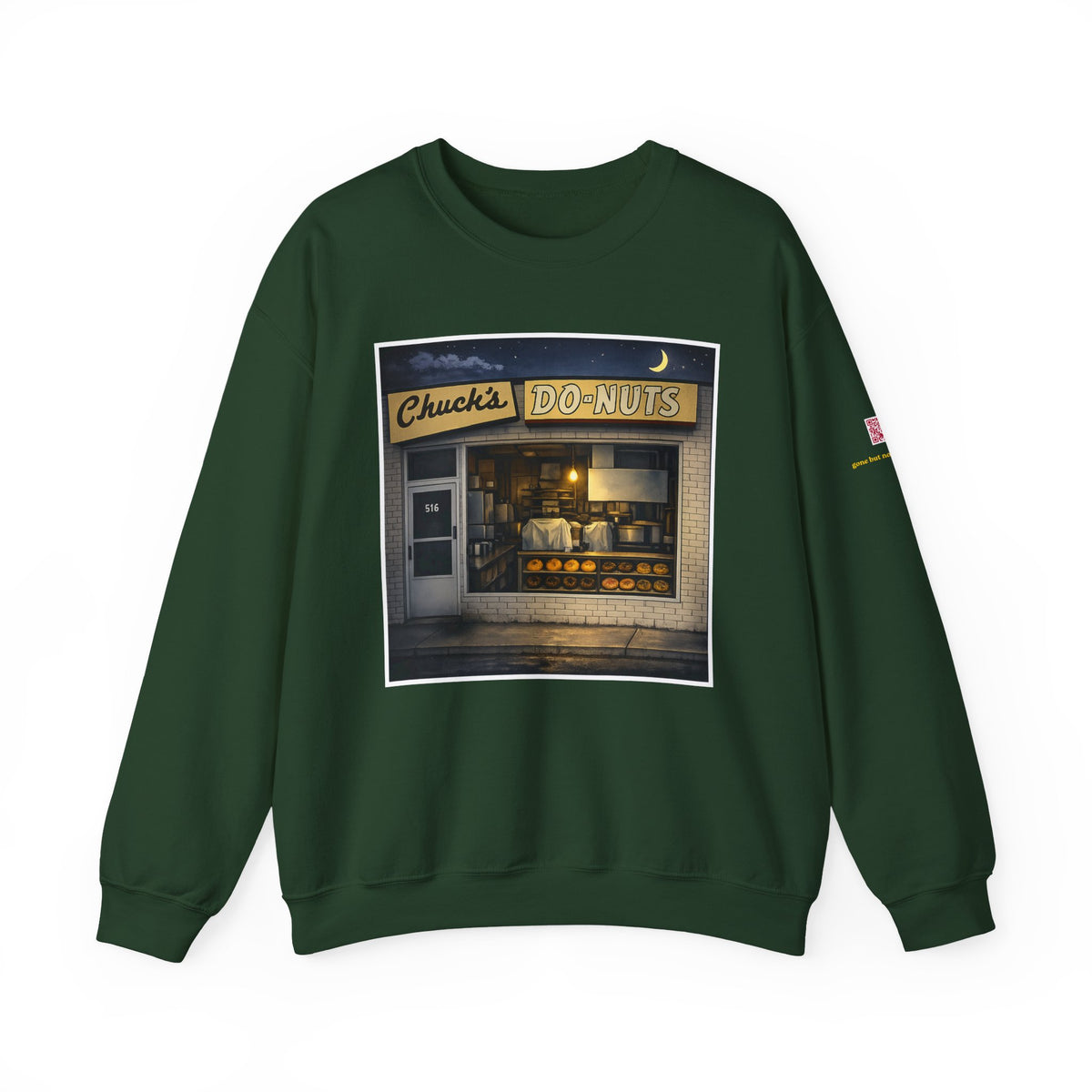 Chuck's Donuts nightscene | Native303 Sweatshirt