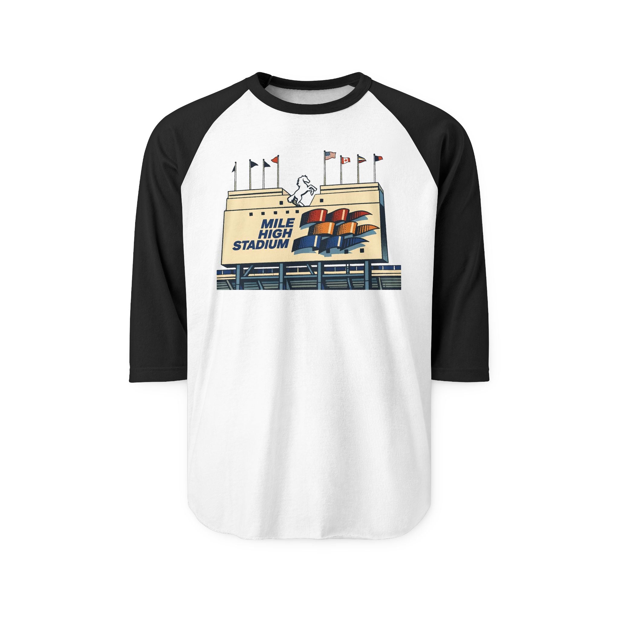 MILE HIGH STADIUM | Retro Baseball Tee