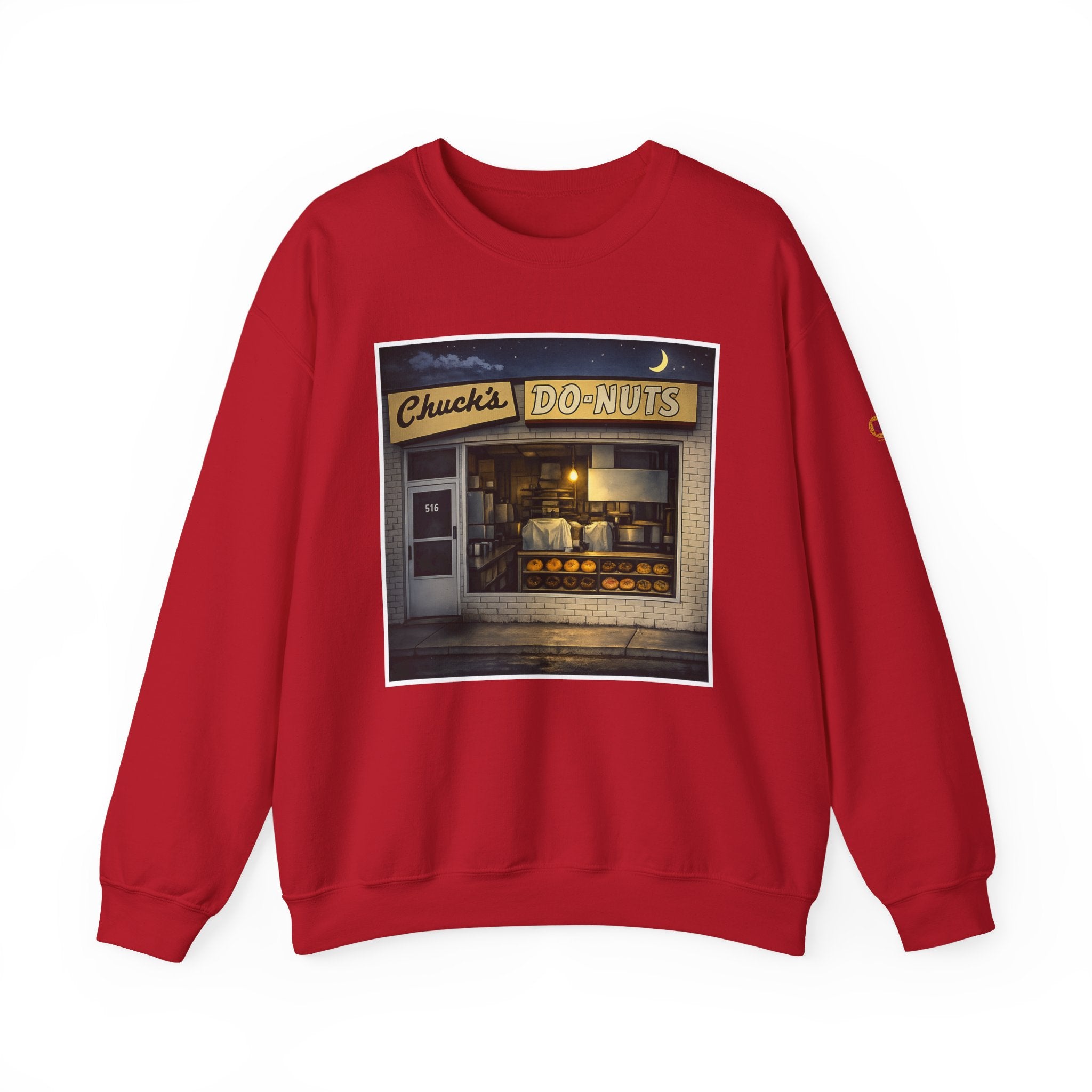 Chuck's Donuts nightscene | Native303 Sweatshirt