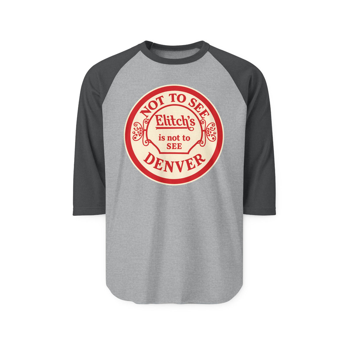 ELITCH GARDENS RED| Retro Baseball Tee