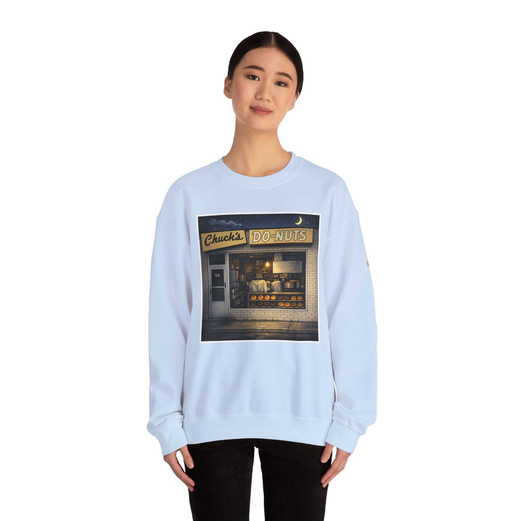 Chuck's Donuts nightscene | Native303 Sweatshirt