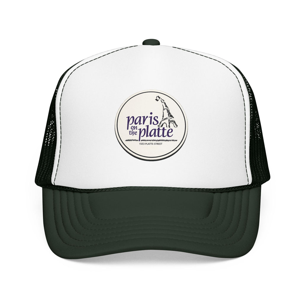 Paris on the Platte Trucker Hat — Vintage Sailboat Foam Cap