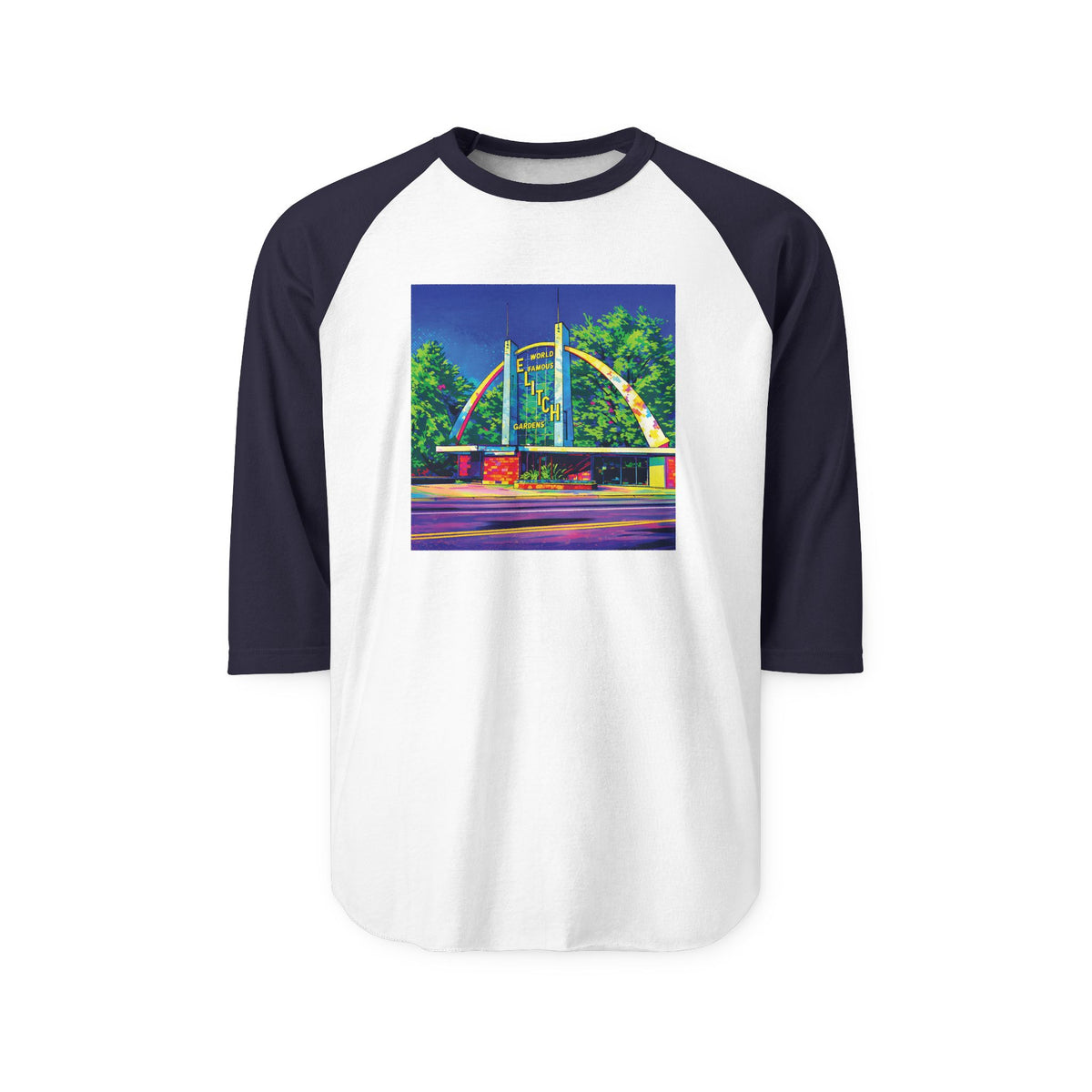 ELITCH GARDENS ARCH | Retro Baseball Tee